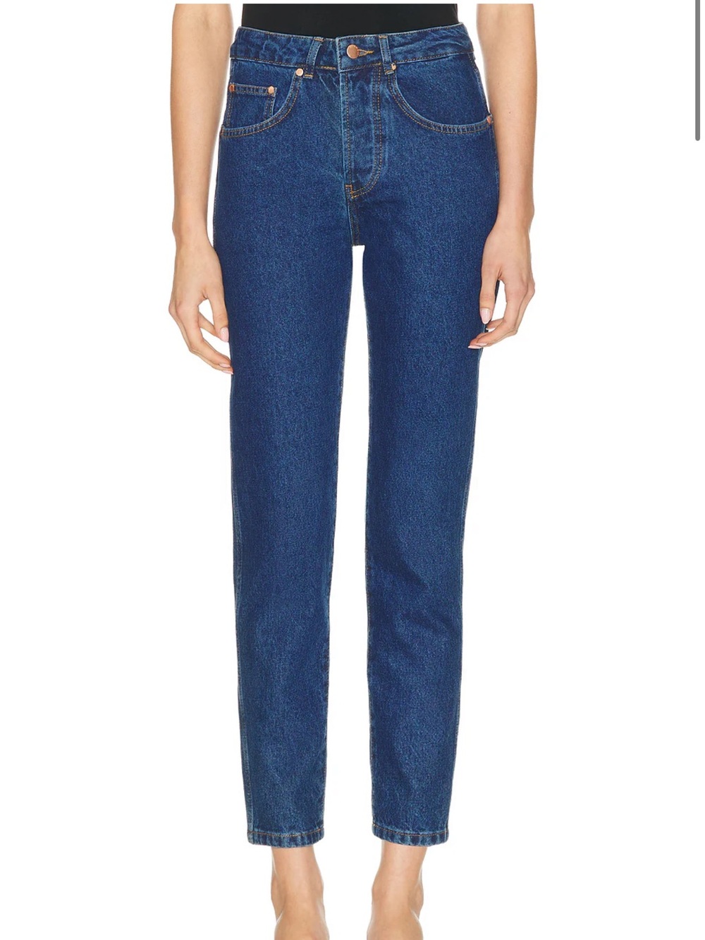 Renggli Mid-rise Straight Leg Jeans - Deep Indigo